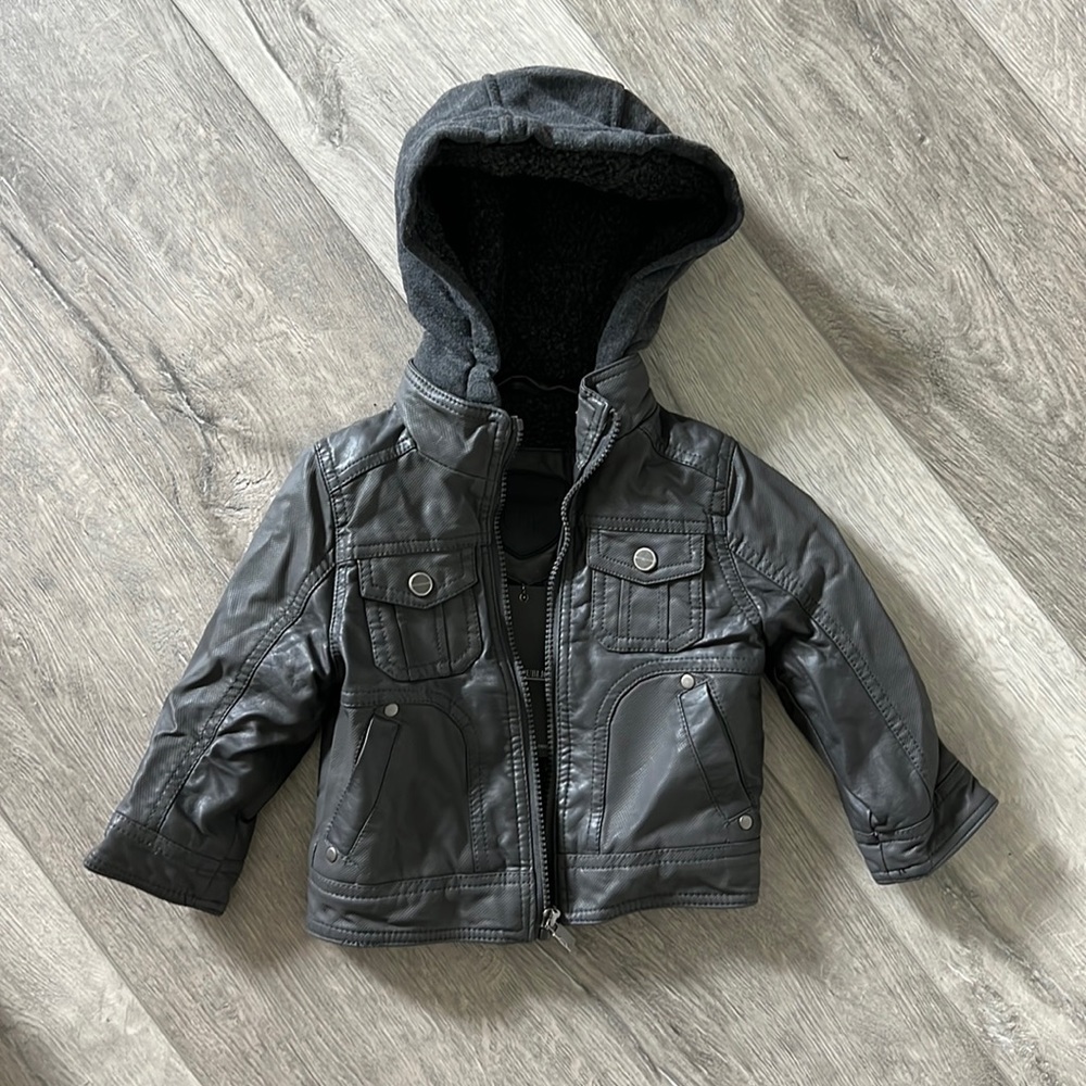 Urban Republic Faux Leather Biker Toddler jacket